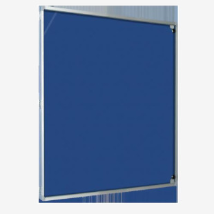 Magiboards Lockable Blue Felt Noticeboard 900x1200mm - GF1AB4PBLU 25052MA