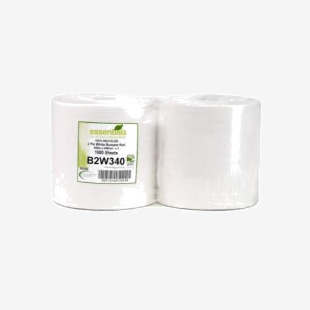 ValueX Bumper Cleaning Roll 2 Ply Recycled 400m White (Pack 2) - 1105022 71198CP