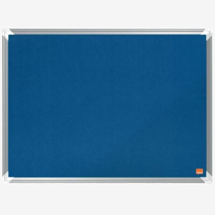 Nobo Premium Plus Blue Felt Noticeboard Aluminium Frame 600x450mm 1915187 55122AC