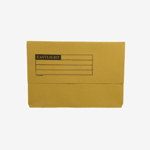 ValueX Document Wallet Manilla Foolscap Half Flap 250gsm Yellow (Pack 50) - 45919DENT 84953PG