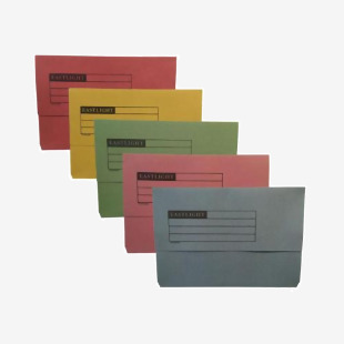 ValueX Document Wallet Manilla Foolscap Half Flap 250gsm Assorted (Pack 50) - 45910DENT 84918PG