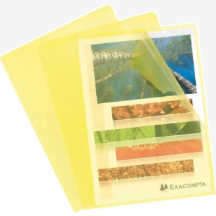 ValueX Cut Flush Folder A4 Grain Polypropylene Yellow (Pack 10) 56116E 86500EX