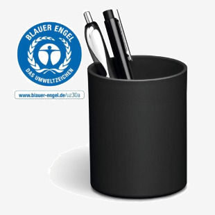 Durable ECO Desk Pen Pot & Pencil Holder 80% Recycled Plastic Black - 775901 11777DR