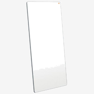 Nobo Portable Magnetic Steel Whiteboard 1800 x 900mm Grey Trim Double-Sided Lightweight Move and Meet Collaboration System White 1915563 17028AC