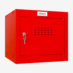 Phoenix CL Series Size 1 Cube Locker in Red with Key Lock CL0344RRK 39869PH