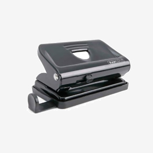 Rapesco 810 2-Hole Metal Punch 12 Sheets - Black - PF810MB1 30542RA