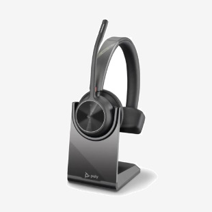 HP Poly Voyager 4310 UC Wireless Microsoft Teams Certified Headset with BT700 Dongle and Charging Stand 8PO77Y93AA