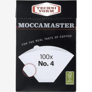 Moccamaster Coffee Paper Filter Number 4 for KB KBG KBGT and CDGT Models 100 Pieces 8MM85022