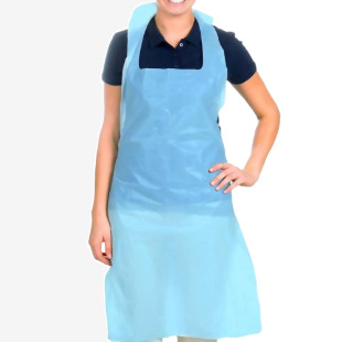 ValueX Disposable Aprons 16 Micron Blue Flat (Pack 200) - DAF200BU 24053EA