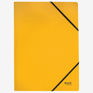 Leitz Recycle Card Folder With Elastic Band Closure A4 Yellow 39080015 41143AC