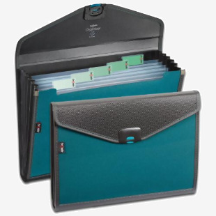 Snopake Zeon 6 Part Organiser A4 Turquoise 15893 26137SN