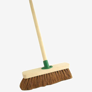 ValueX 12 Inch (30cm) CoCo Complete Broom With 4 Foot Wooden Handle - 0906236S 17711CP