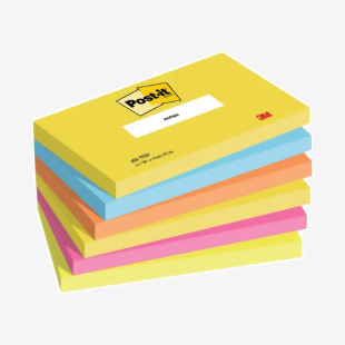 Post-it Notes 76x127mm Energy Colours (Pack of 6) 655TF 3M87125