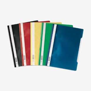 Durable Clear View Project Report File & Document Folder A4 Assorted Colours (Pack 25) - 252300 13523DR