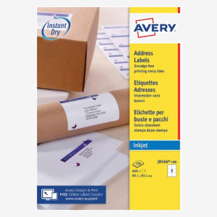 Avery Inkjet Label 99.1x93.1mm 6 Per Sheet Wht (Pack of 600) J8166-100 AV98976