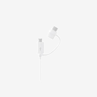 Samsung EP-DG930 1.5m USB-A to USB-C and Micro-USB Cable White 8SA10100803