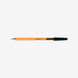 Q-Connect Ballpoint Pen Fine Black (Pack of 20) KF34046 KF34046