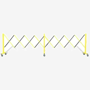 Slingsby Flexpro SteelAluminium Expanding Barricade (Up To 4.9m) YellowBlack - 417038 47690SL