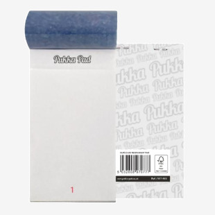 Pukka Pads Restaurant Pad Duplicate Numbered Pages 76mm x 140mm White (Pack 5) - 7077-RES 26907PK