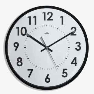 CEP Orium by Cep Slient Quartz Analogue Wall Clock 310mm WhiteBlack - 2112440011 49937CE