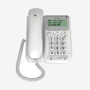 BT Decor 2200 Corded Analogue Telephone White 61127 BT30442