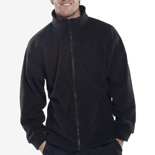 Beeswift Standard Full Zip Fleece Jacket Black Size XL BSW09545