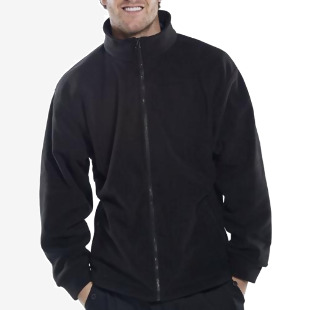 Beeswift Standard Full Zip Fleece Jacket Black Size 4XL BSW06680