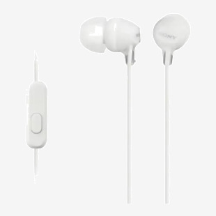 Sony MDR-EX15AP White Wired Earphones 8SO10320851