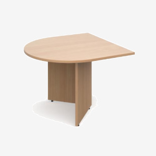 Arrow head leg radial extension table 1000mm x 1000mm - beech EB10DB