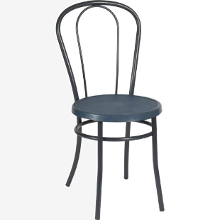 Teknik Office Urban Bistro Chair in Slate Blue, available in singles or 4 pack with stylish painted metal frame and slate blue coloured seat 7000SLATE