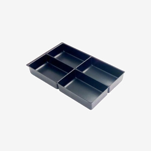 Bisley Multidrawer Insert Tray Plastic 4 Compartments 360x260x58mm 227P5 BY00629