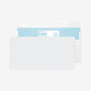 Evolve DL Envelope Recycled Wallet Self Seal 90gsm White (1000 Pack) RD7882 BLK93000