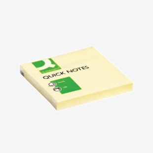 Q-Connect Quick Notes 76 x 76mm Yellow (Pack of 12) KF10502 KF10502