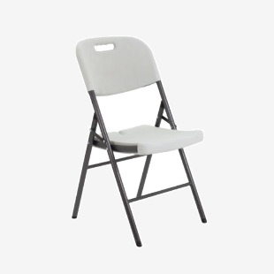 Jemini Lightweight Folding Chair 460x520x830mm White KF72332 KF72332