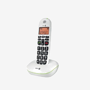 Doro DECT Cordless Telephone Big Button White PHONEEASY 100W DRO05543