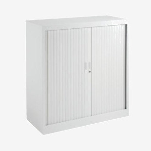 Talos Side Opening Tambour Unit 1000x450x1050mm White KF78759 KF78759