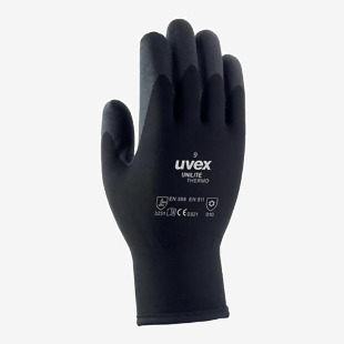 Uvex Unilite Thermo Gloves 1 Pair Black 09 UV03291