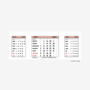 At-A-Glance Calendar Refill 2025 3SR25 AT3SR25