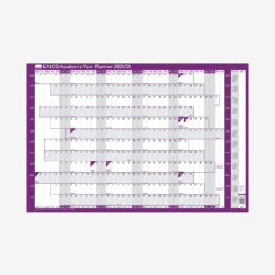 Sasco Academic Year Planner Mounted 2025-26 SY1075325 SY10753