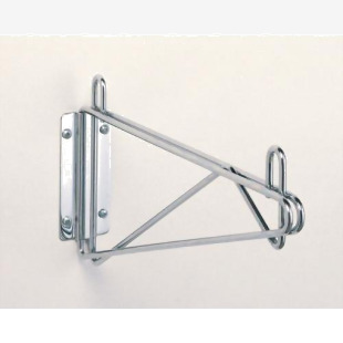 Fixed wall mounting brackets to suit Wall mounted chrome wire shelves 307341