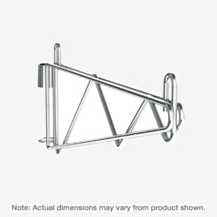 Adjustable wall mounted brackets for wall mounted shelving 307350