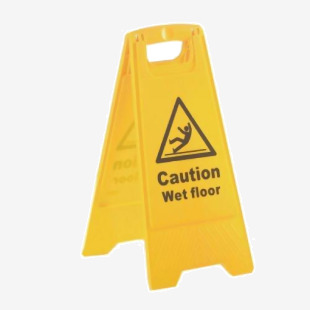 A Board sign - Caution wet floor 361565