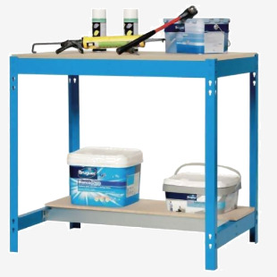 Boltless steel workbench 401238