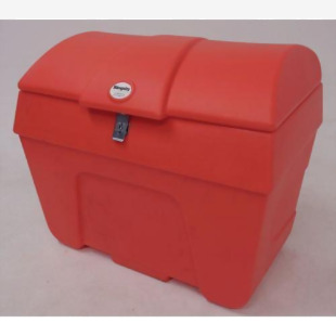 Lockable plastic storage bins, 200L red 426479