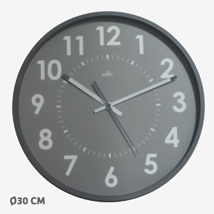 CEP Orium by Cep Silent Quartz Wall Clock 300mm Grey - 2112450361 60619CE