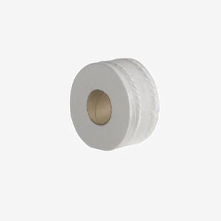 ValueX Mini Jumbo Toilet Rolls 100% Recycled 2Ply 60mm Core L 150m White (Pack 12) - MJ15060R 58806WP