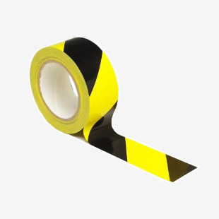 Beaverswood Industrial Vinyl Floor Line Marking Tape 50mmx33m BlackYellow (Roll) - LMTBY 61368BV