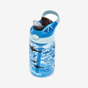 Contigo Easy Clean Autospout Bottle 14oz420ml Blue Sharks 2127476 CTG16258