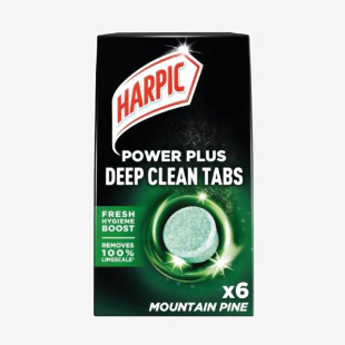 Harpic Power Plus Deep Clean Tablets Toilet Cleaner Mountain Pine (Pack 6) - 3251790 59198RH