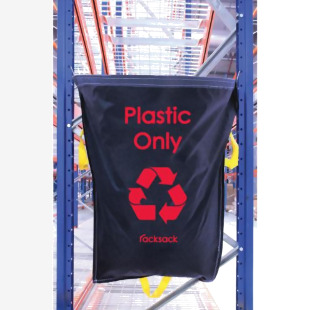 Racksack Hard-wearing and Re-usable Plastic Only Sack 160 Litre Capacity Blue With Red Text (each) - RSB1P 60864BV